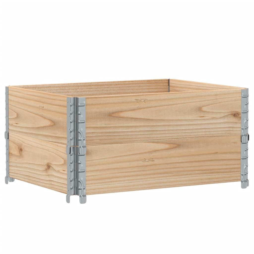 Vidaxl plantenbak 80x60 cm massief groenhout