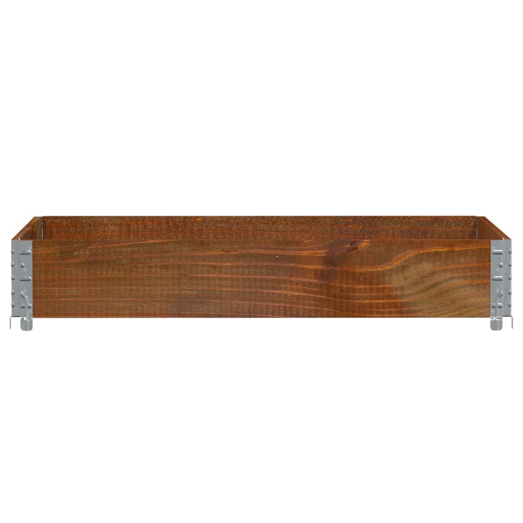 Vidaxl plantenbak 120x80 cm massief groenenhout bruin