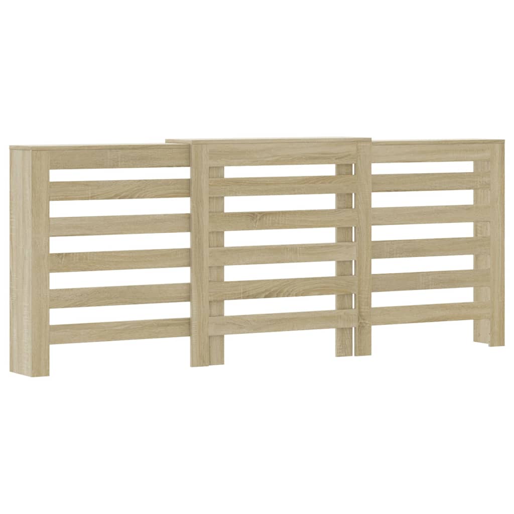 Vidaxl radiatorombouw 205x21,5x83,5 cm bewerkt hout sonoma eikenkleur
