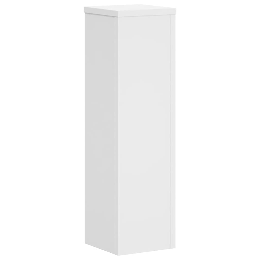 Vidaxl plantenstandaards 2 st 17x17x60 cm bewerkt hout wit