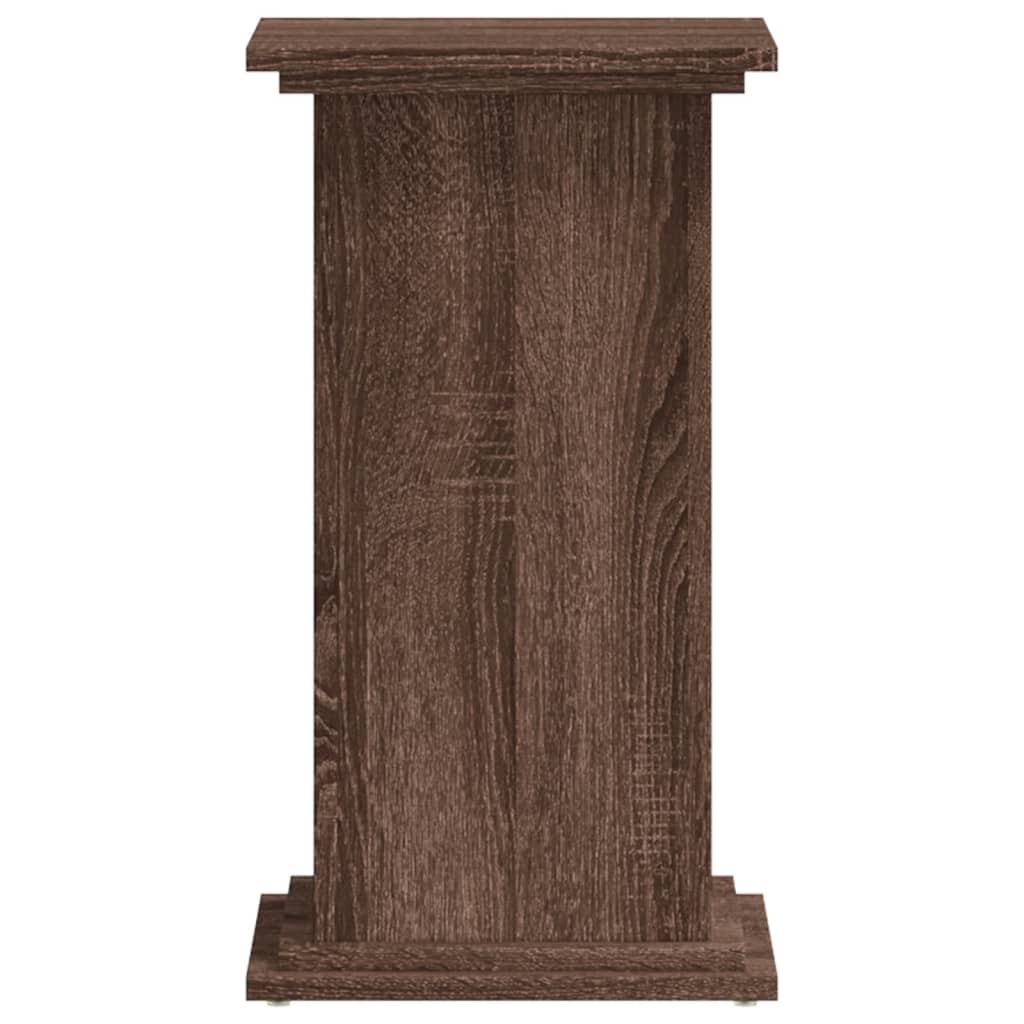 Vidaxl plantenstandaard 33x33x60 cm bewerkt hout bruin eikenkleurig