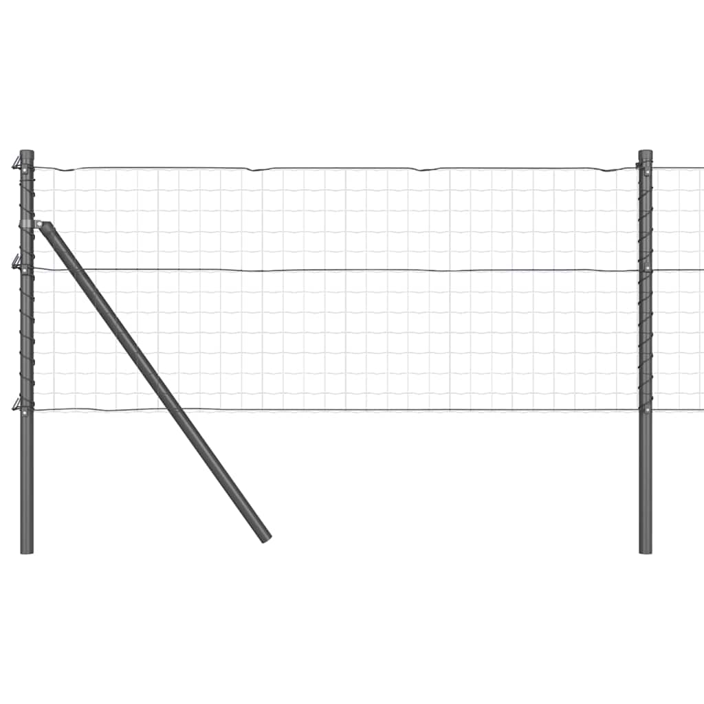 Vidaxl afrasteringspaal 26 pcs grijs 3,2 x 3,2 x 100 cm