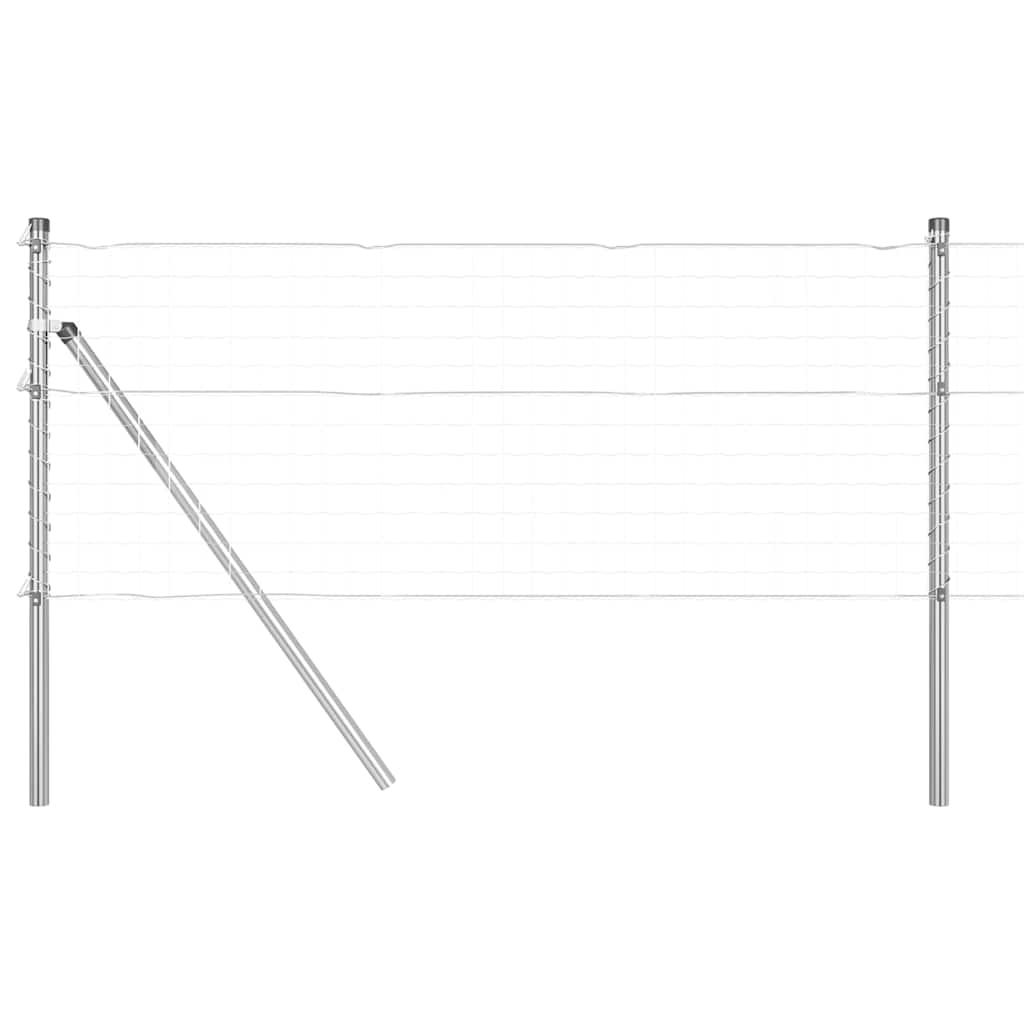 Vidaxl afrasteringspaal 26 pcs grijs 3,2 x 3,2 x 80 cm