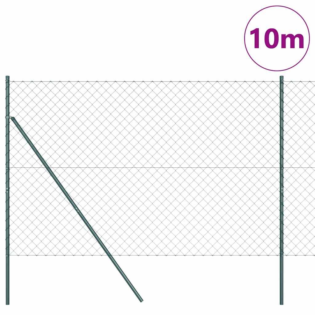 Vidaxl afrasteringspaal groen 10 x 1,6 m (60 x 60 mm gaas)