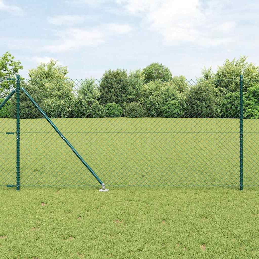 Vidaxl afrasteringspaal groen 10 x 1,2 m (40 x 40 mm gaas)