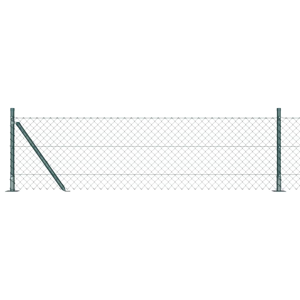 Vidaxl afrasteringspaal groen 10 x 0,4 m (40 x 40 mm gaas)