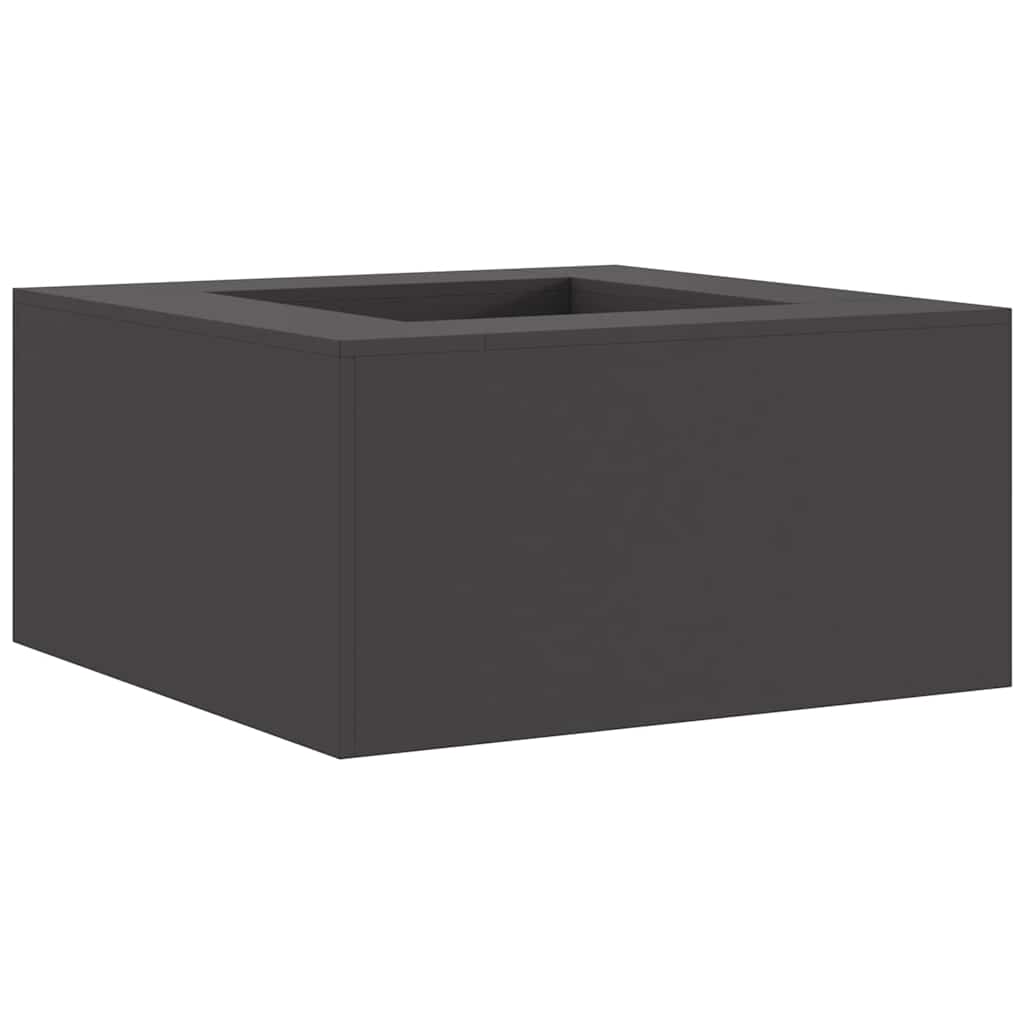 Vidaxl vuurkorf zwart 80 x 80 x 40 cm staal