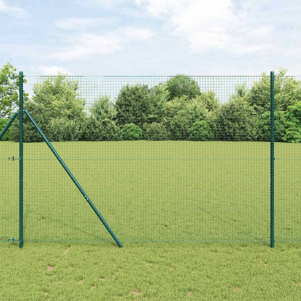 Vidaxl afrasteringspaal groen 10 x 1,6 m (25 x 25 mm gaas)
