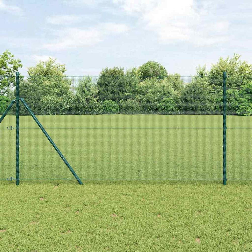 Vidaxl afrasteringspaal groen 25 x 1,2 m (12 x 12 mm gaas)