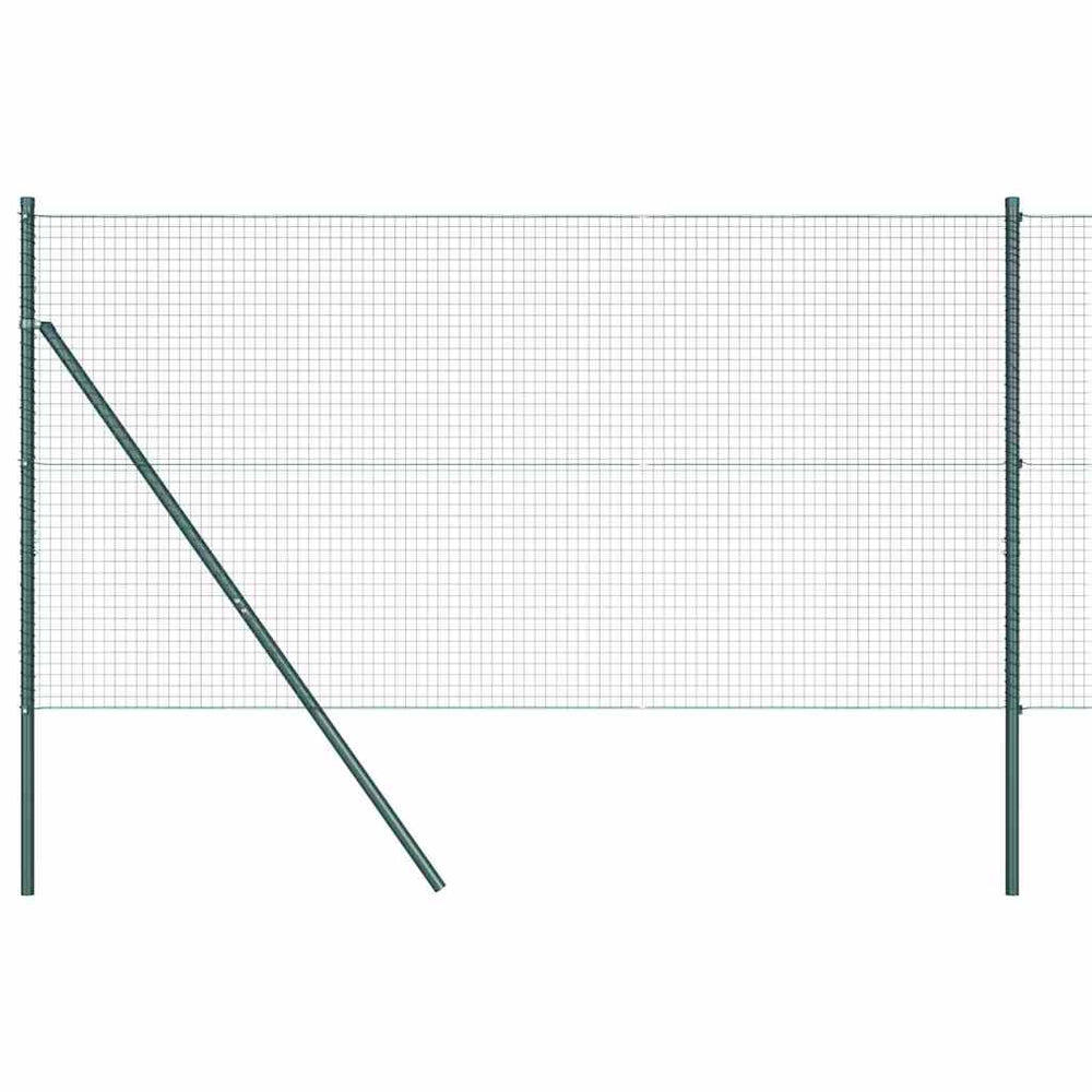 Vidaxl afrasteringspaal groen 25 x 1,4 m (25 x 25 mm gaas)