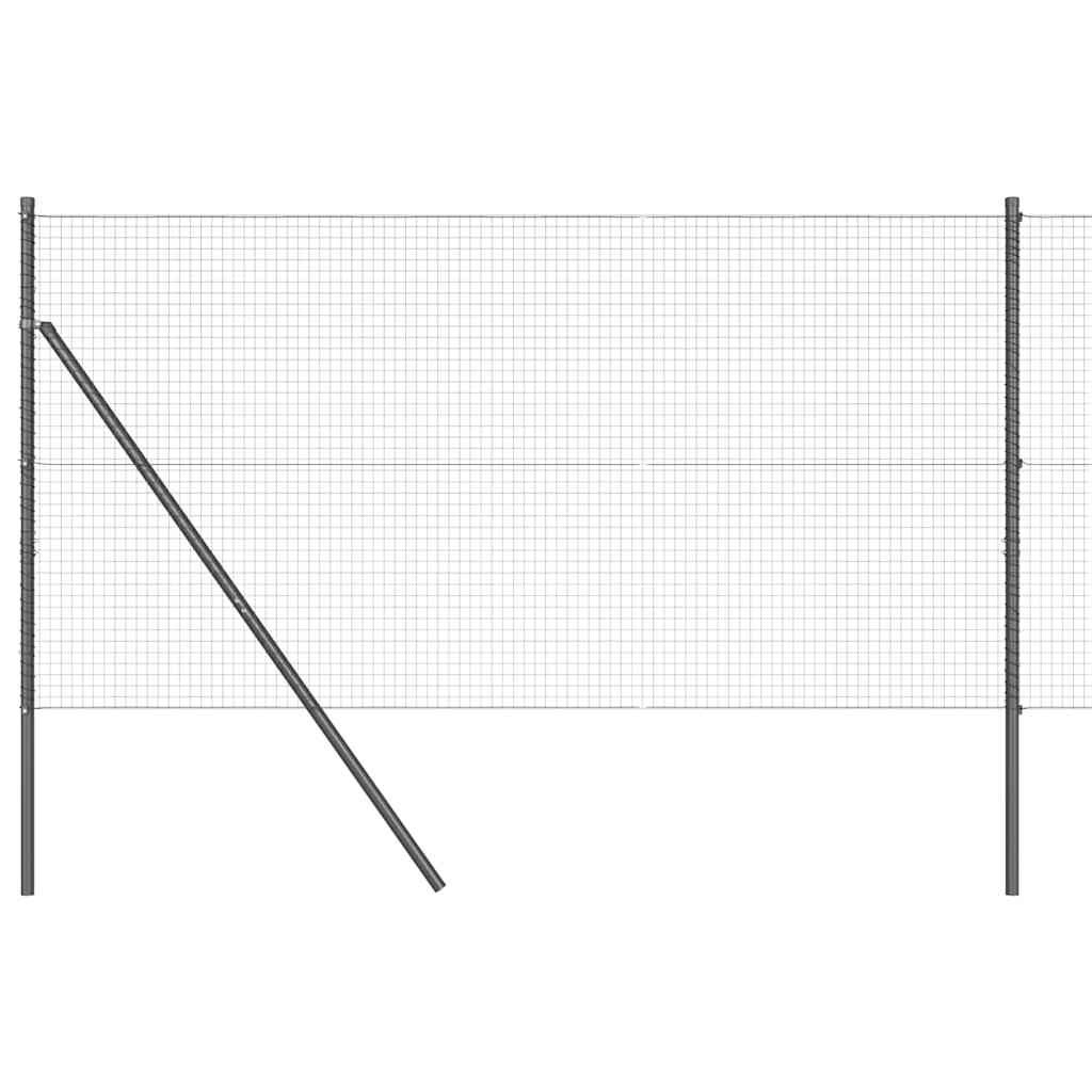Vidaxl afrasteringspaal grijs 25 x 1,2 m (25 x 25 mm gaas)