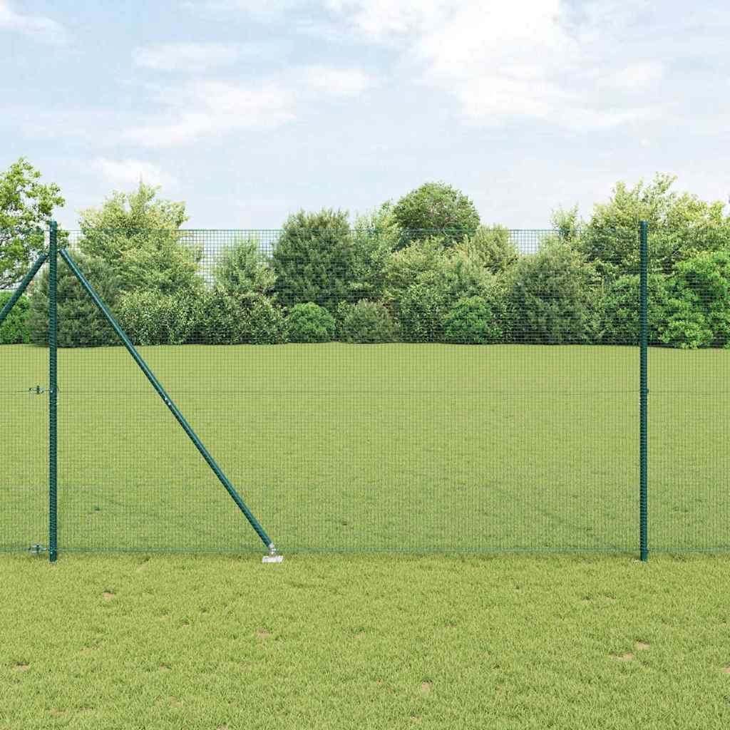 Vidaxl afrasteringspaal groen 10 x 1,6 m (16 x 16 mm gaas)