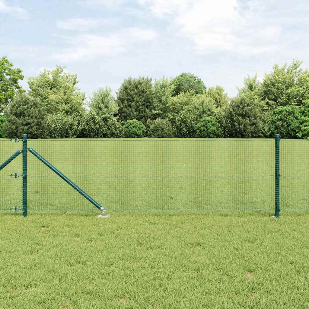 Vidaxl afrasteringspaal groen 25 x 0,4 m (16 x 16 mm gaas)