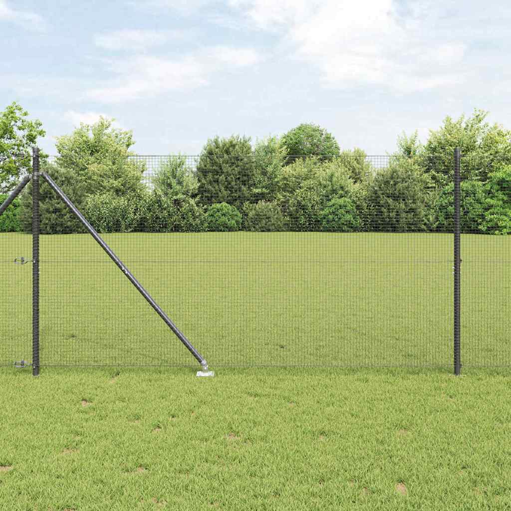 Vidaxl afrasteringspaal grijs 10 x 1,4 m (16 x 16 mm gaas)