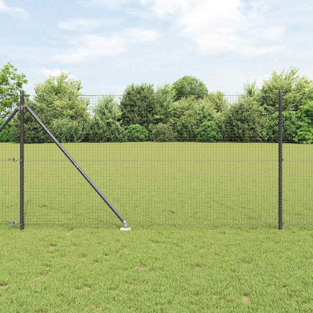 Vidaxl afrasteringspaal grijs 10 x 1,4 m (25 x 25 mm gaas)
