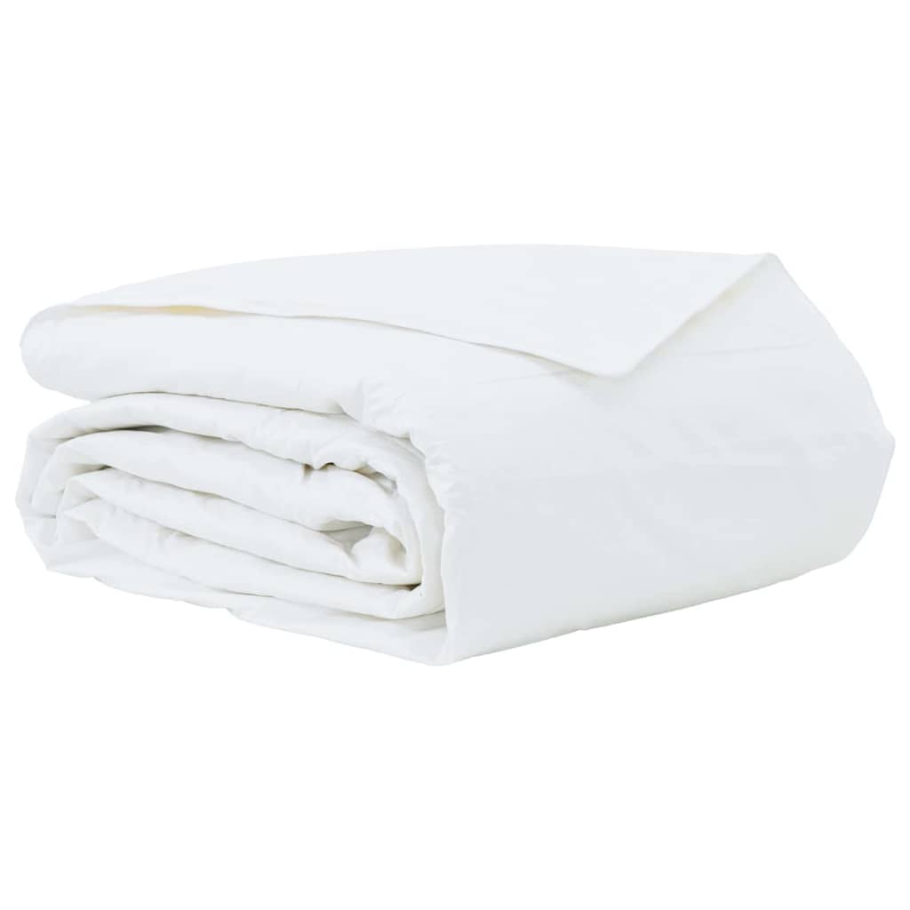 Vidaxl zomer dekbed wit 240 x 260 cm veren