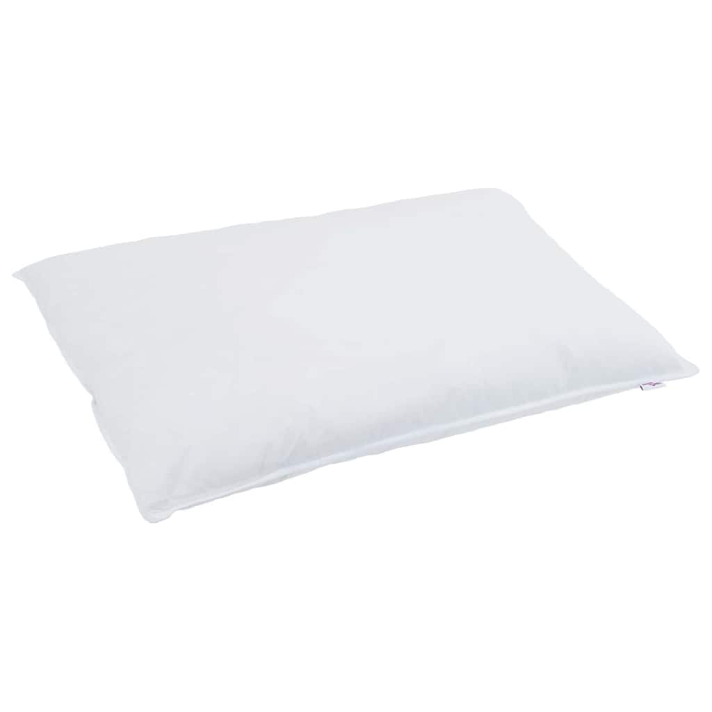 Vidaxl hoofdkussen met kussen wit 40 x 80 cm veren