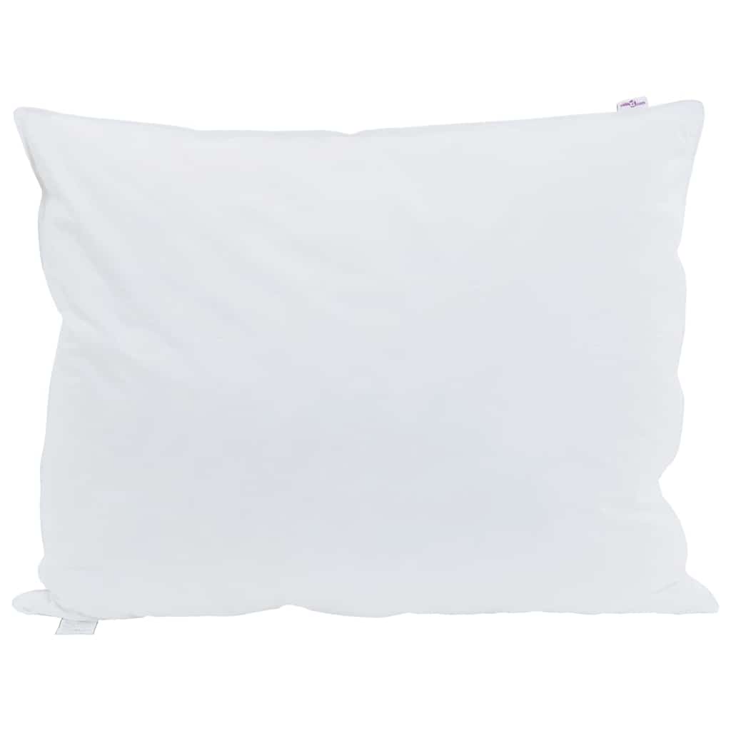 Vidaxl hoofdkussen met kussen wit 50 x 75 cm veren