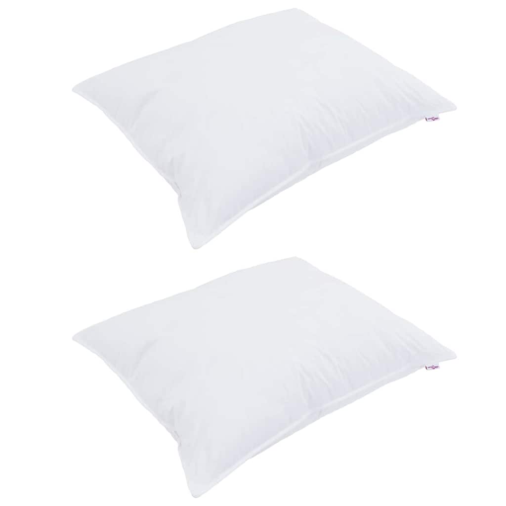 Vidaxl hoofdkussen met kussen 2 pcs wit 30 x 50 cm katoen