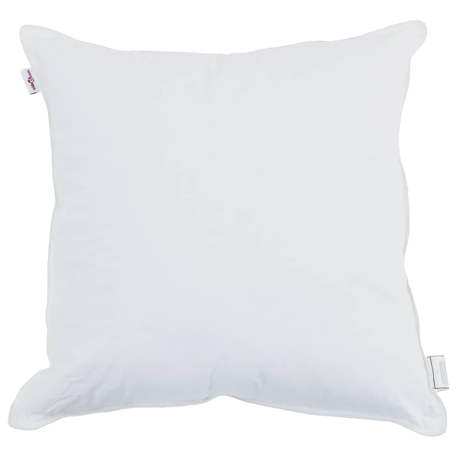Vidaxl hoofdkussen met kussen 2 pcs wit 65 x 65 cm katoen
