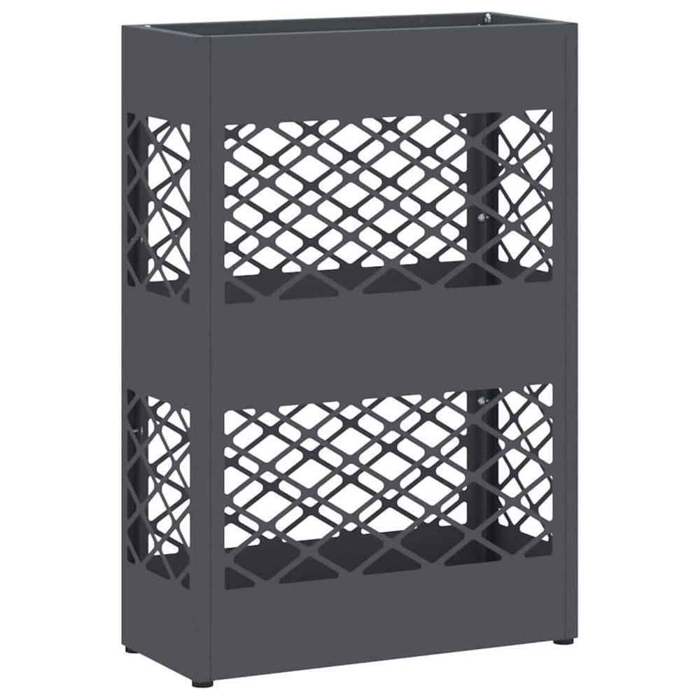 Vidaxl paraplu standaard antraciet 28 x 12 x 41 cm staal