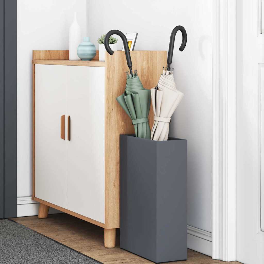 Vidaxl paraplu standaard antraciet 28 x 12 x 41 cm staal