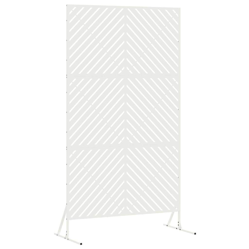 Vidaxl privacyscherm wit 100 x 50 x 180 cm staal