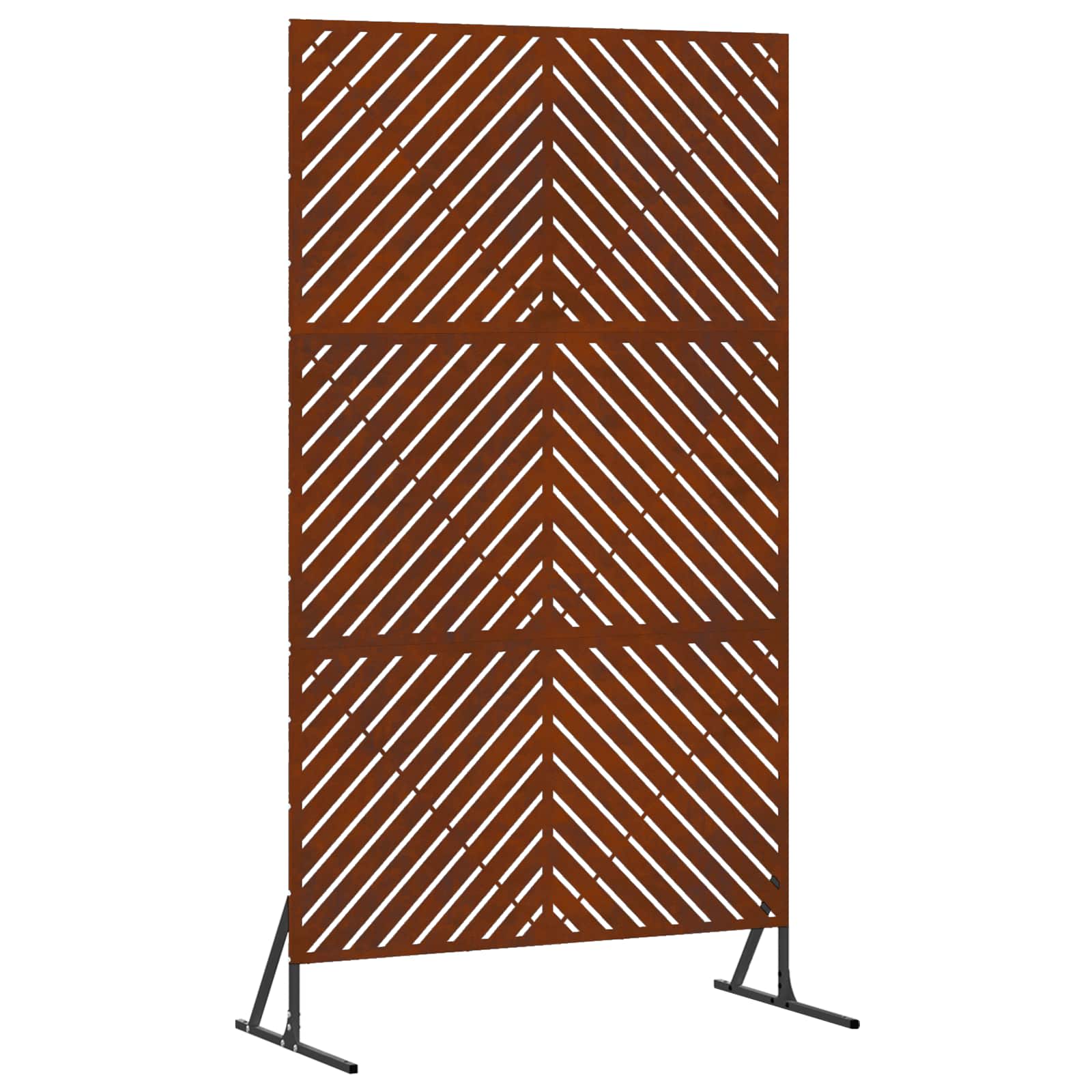 Vidaxl privacyscherm grijs 100 x 50 x 180 cm staal