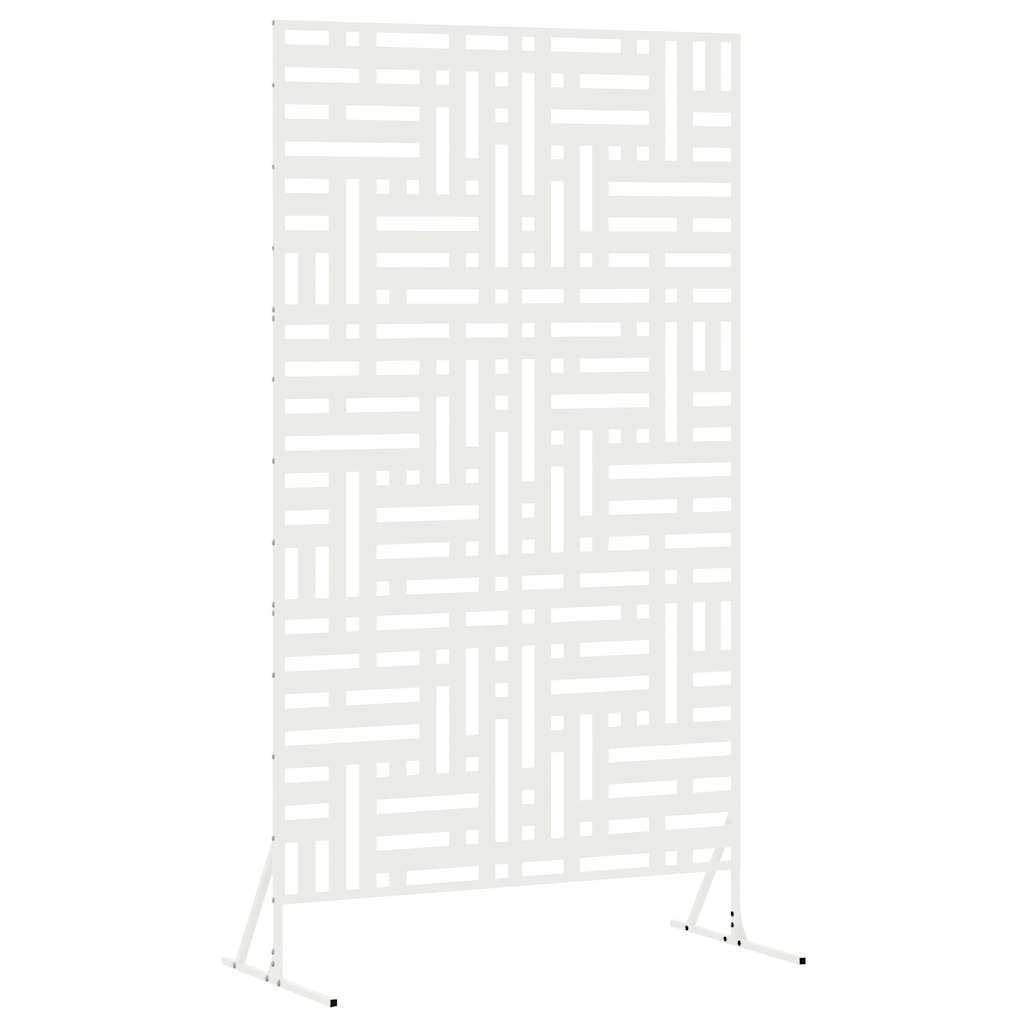 Vidaxl privacyscherm wit 100 x 50 x 180 cm staal