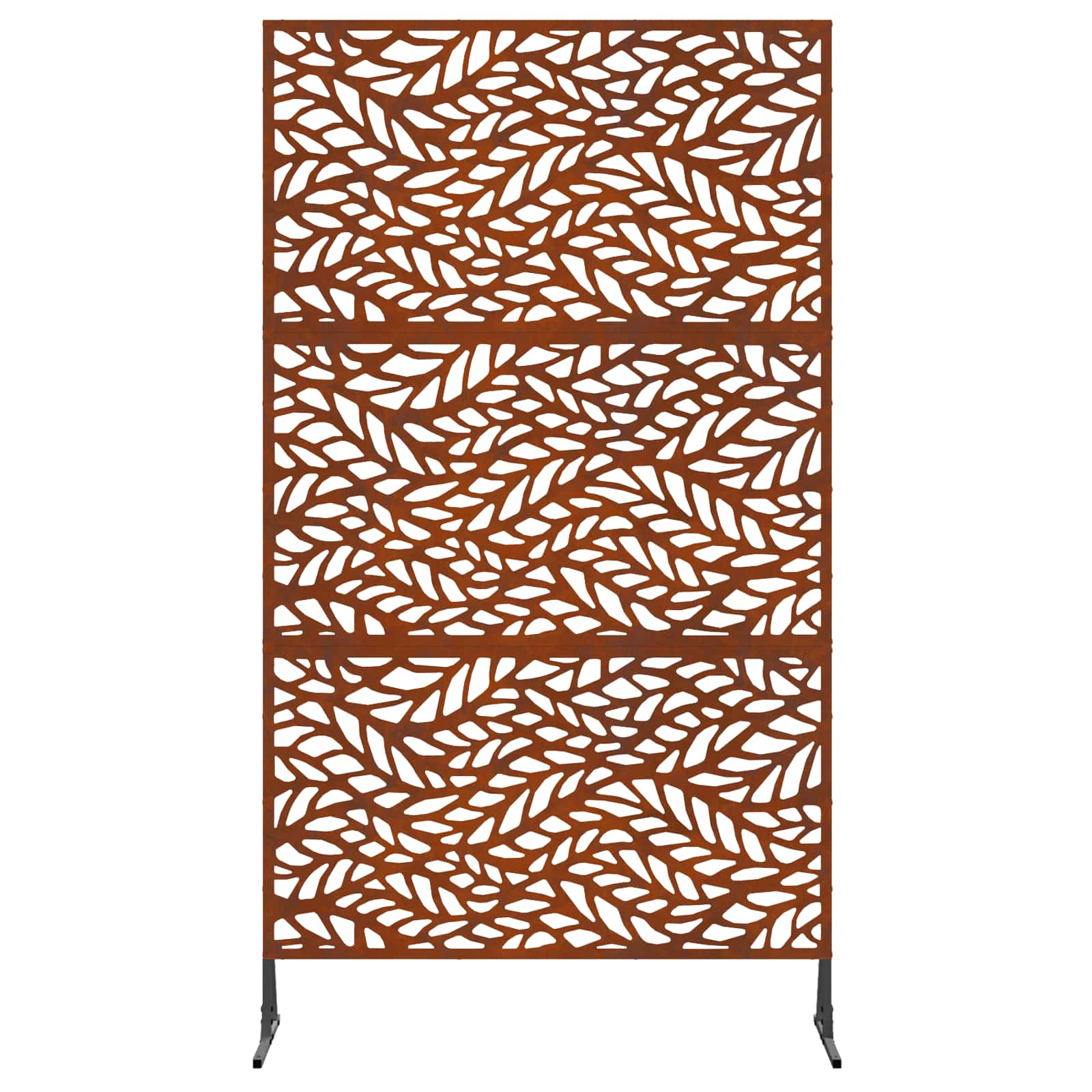 Vidaxl privacyscherm grijs 100 x 50 x 180 cm cortenstaal