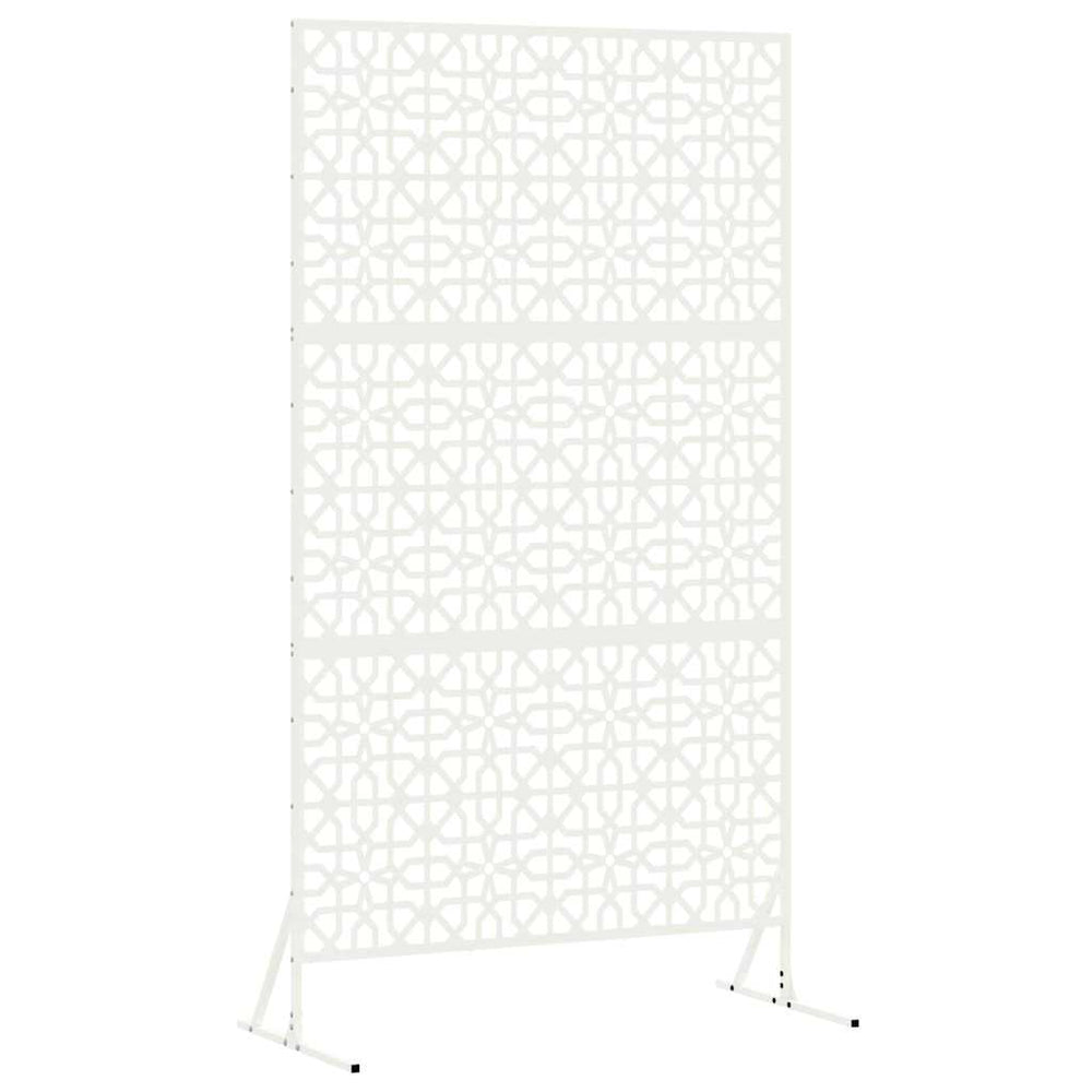 Vidaxl privacyscherm wit 100 x 50 x 180 cm staal