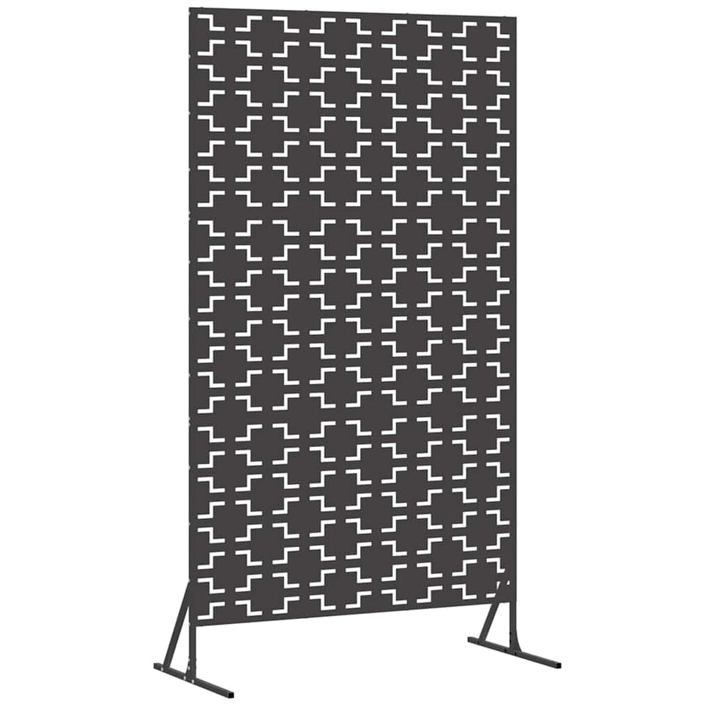 Vidaxl privacyscherm zwart 100 x 50 x 180 cm staal