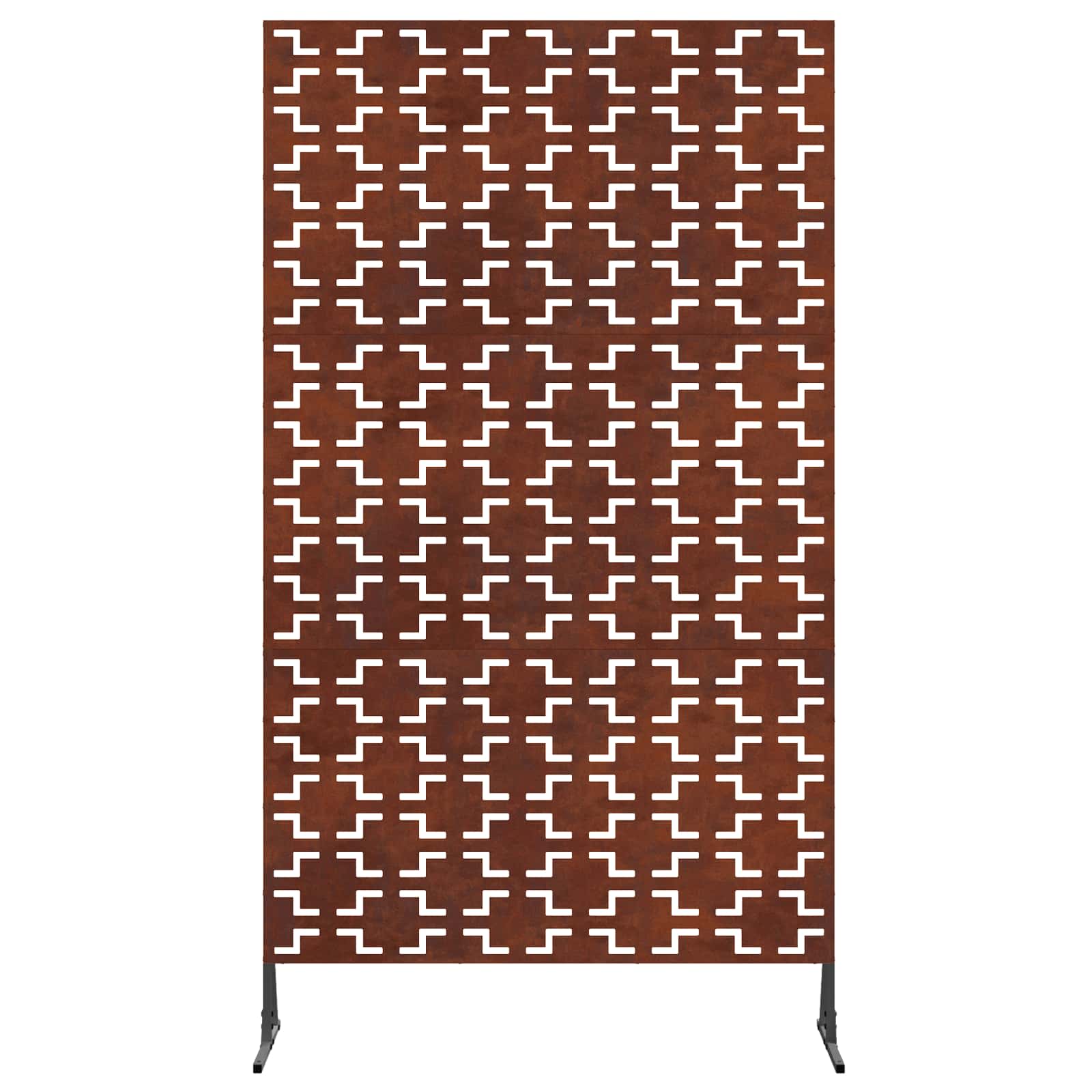 Vidaxl privacyscherm grijs 100 x 50 x 180 cm cortenstaal