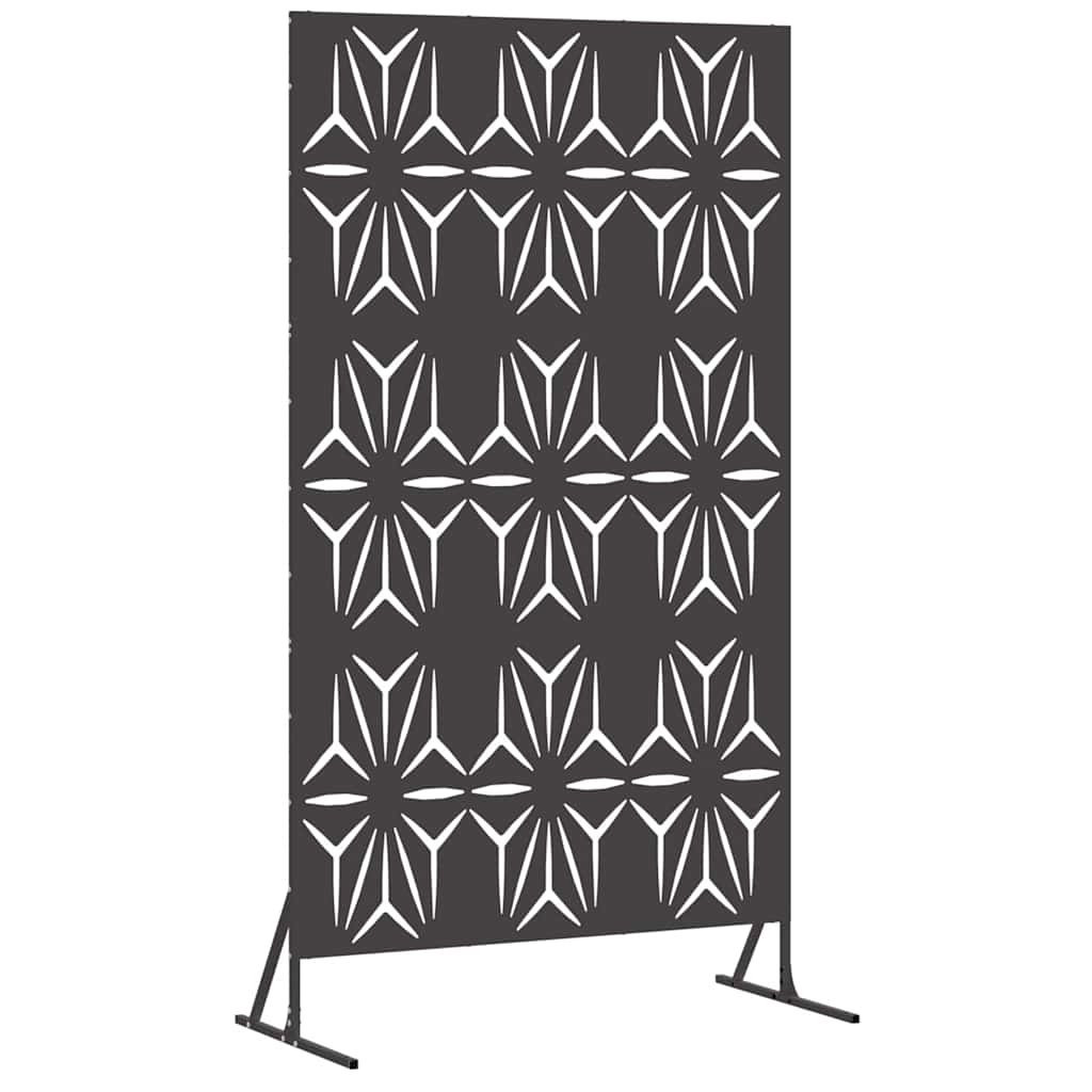 Vidaxl privacyscherm zwart 100 x 50 x 180 cm staal