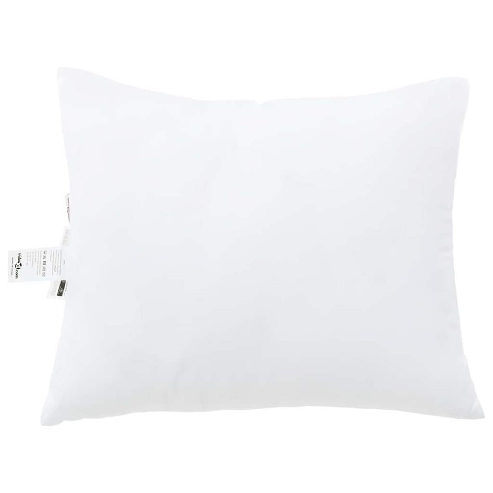 Vidaxl hoofdkussen met kussen 2 pcs wit 61 x 41 x 20 cm polyester