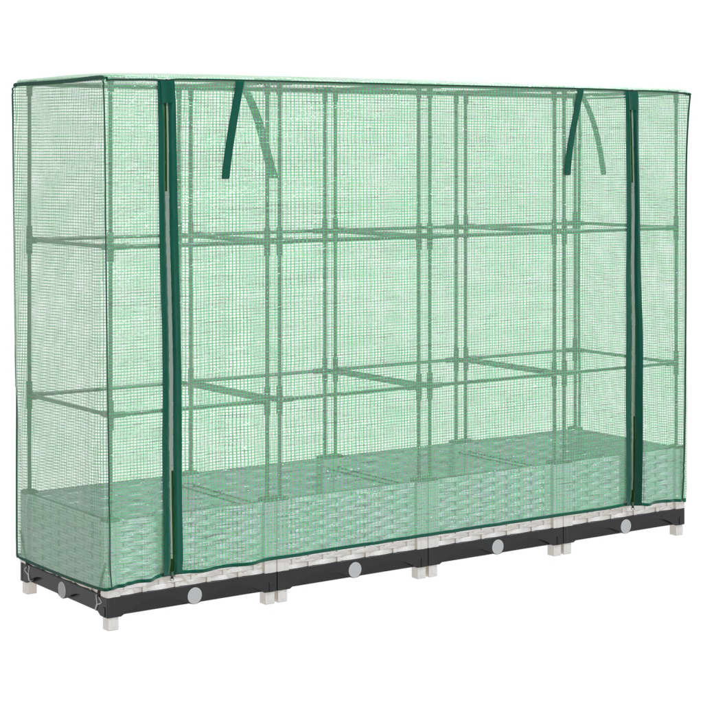 VidaXL Plantenbak verhoogd met kashoes 160x40x123 cm rotanlook