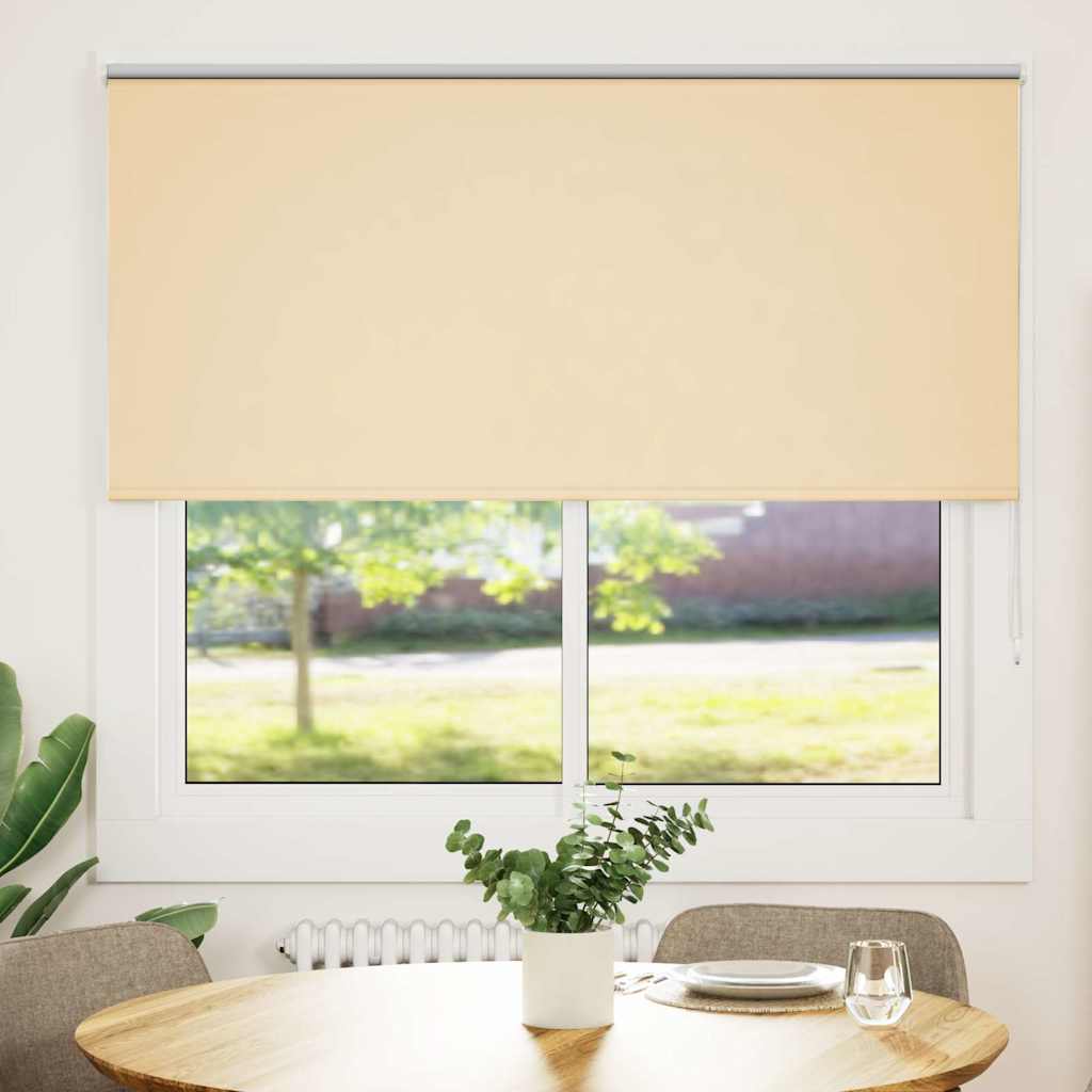 Vidaxl rolgordijn verduisterend 150x130 cm stofbreedte 146,6 cm beige