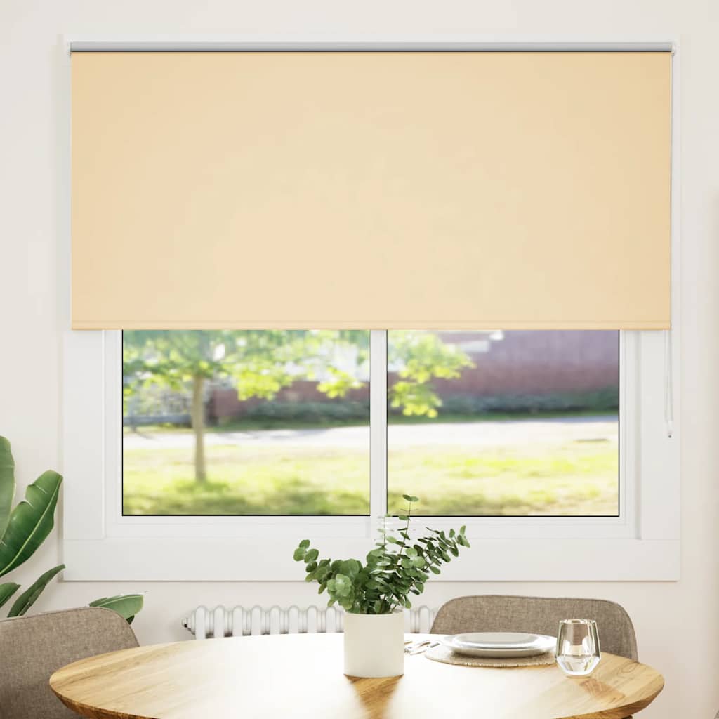 Vidaxl rolgordijn verduisterend 155x150 cm stofbreedte 151,6 cm beige