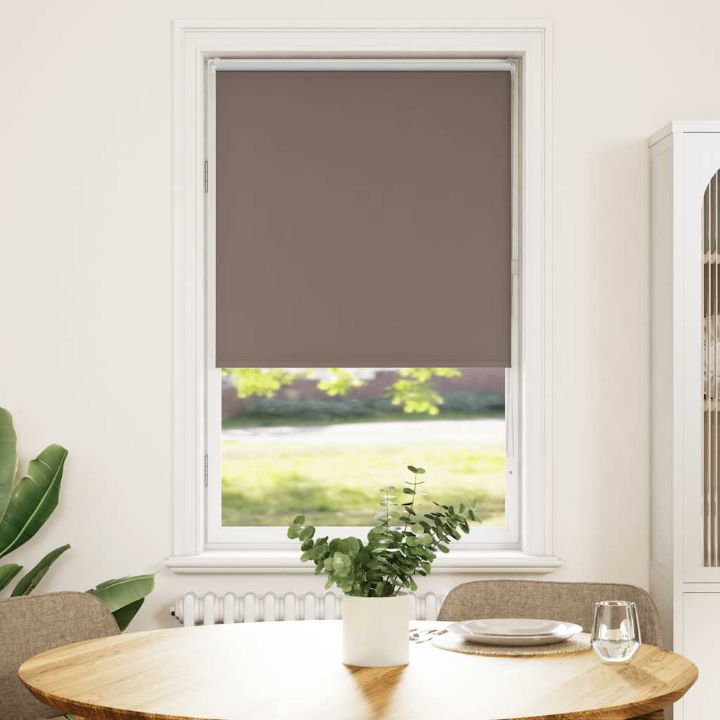 Vidaxl rolgordijn verduisterend koffie 85x130 cm stofbreedte 80,7 cm