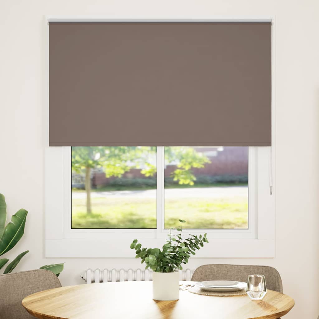 Vidaxl rolgordijn verduisterend koffie 120x150 cm stofbreedte 116,6 cm