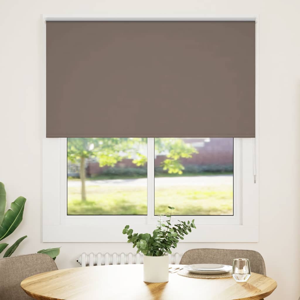 Vidaxl rolgordijn verduisterend koffie 140x150 cm stofbreedte 136,6 cm