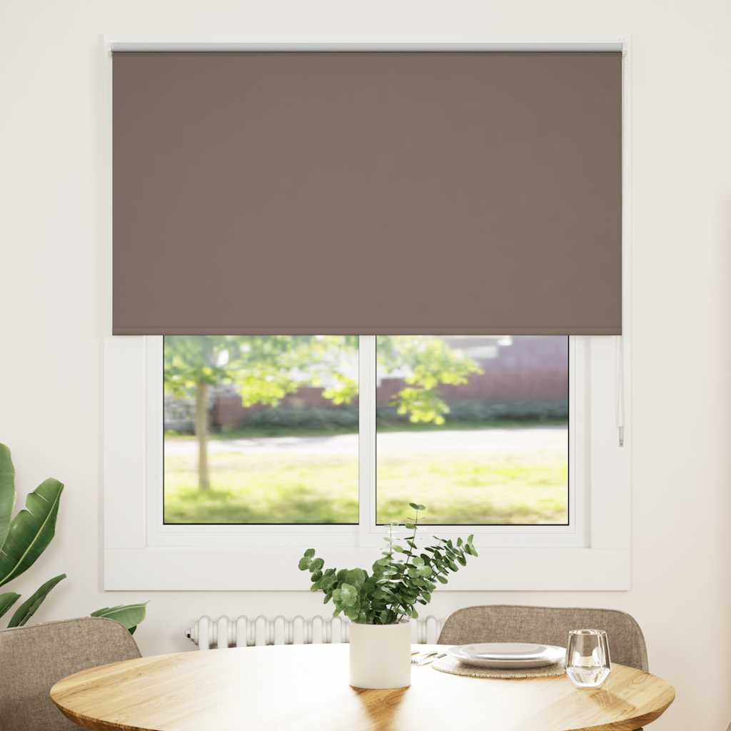Vidaxl rolgordijn verduisterend koffie 125x175 cm stofbreedte 121,6 cm
