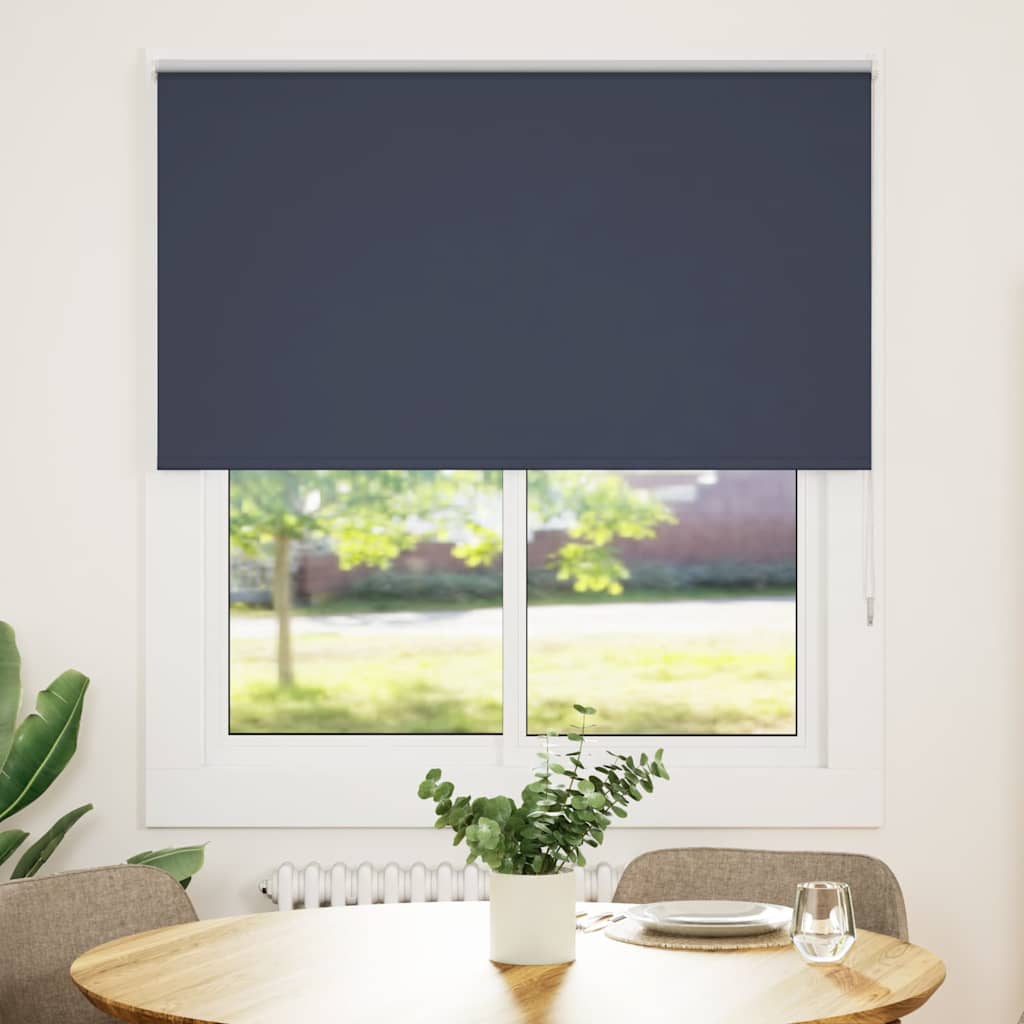 Vidaxl rolgordijn verduisterend 140x130 cm stofbreedte 136,6 cm blauw