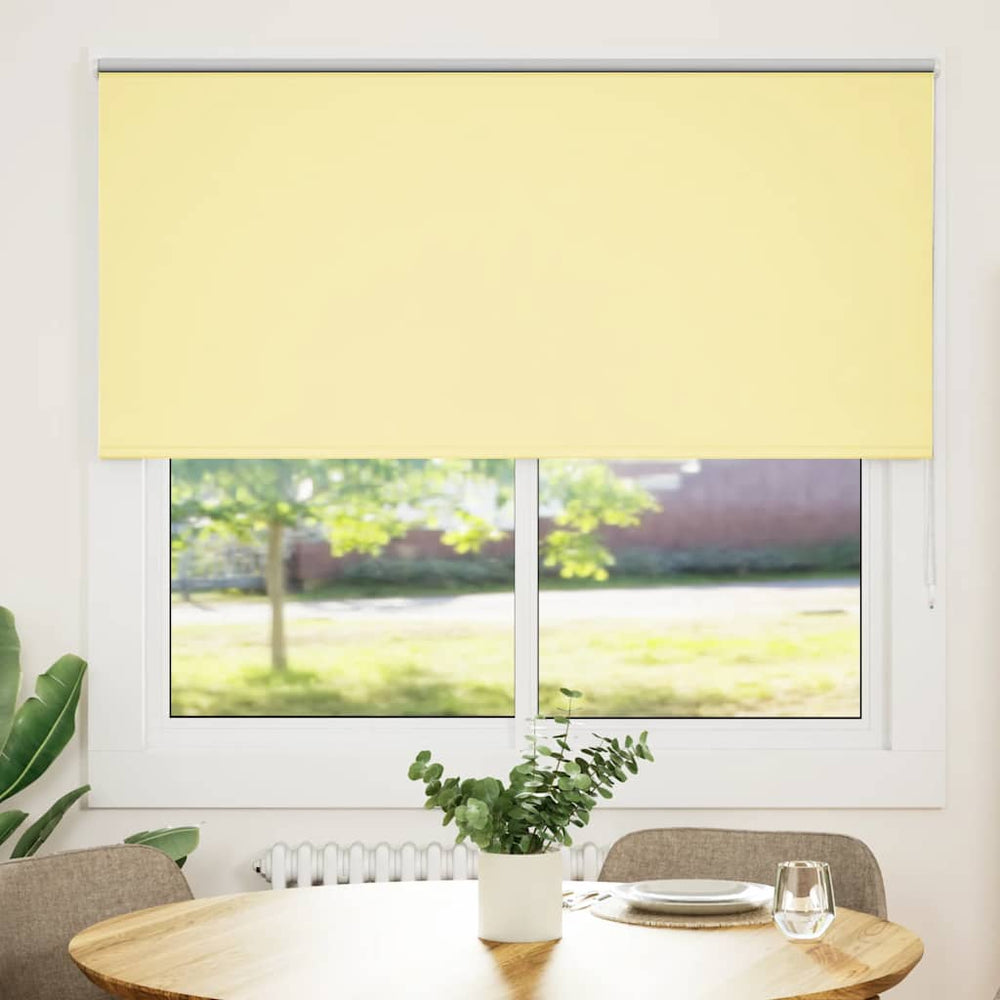 Vidaxl rolgordijn 150x175 cm stofbreedte 146,6 cm verduisterend geel