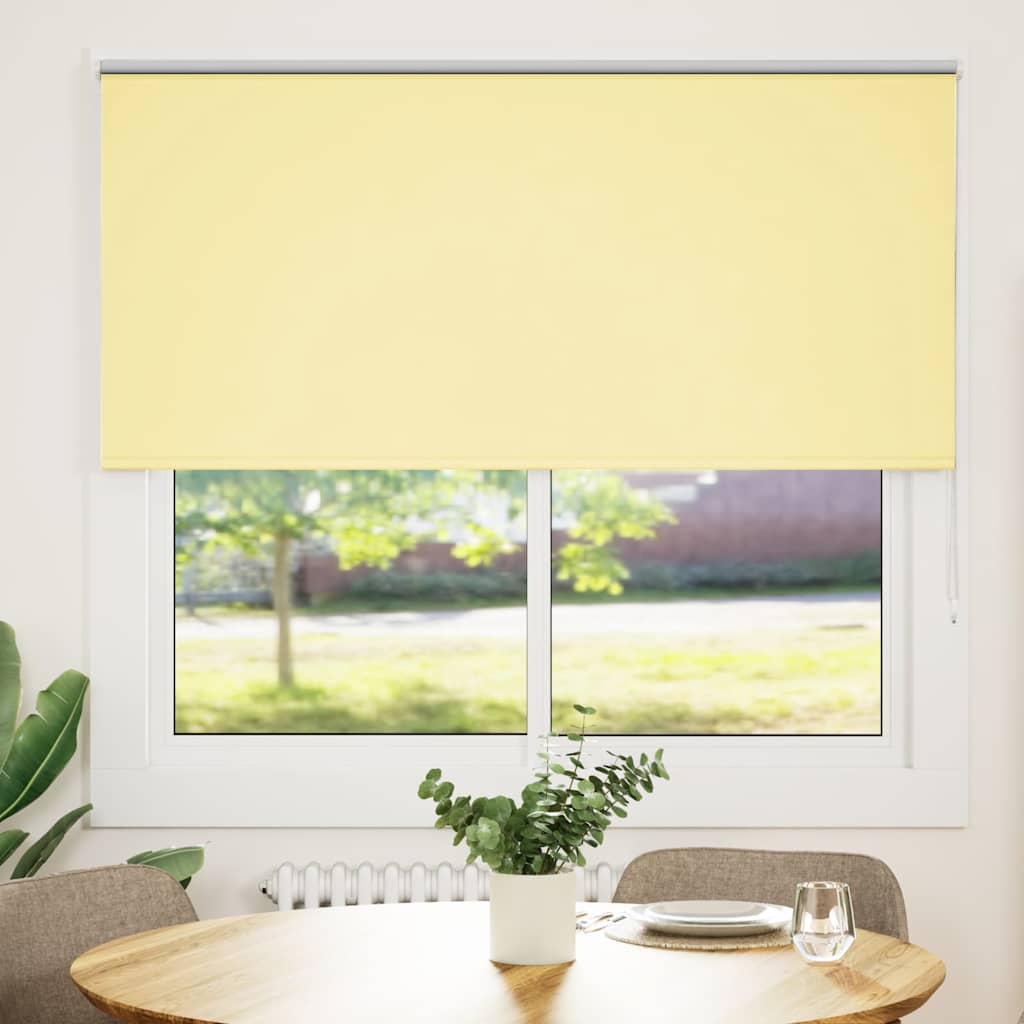 Vidaxl rolgordijn verduisterend 160x175 cm stofbreedte 156,6 cm geel