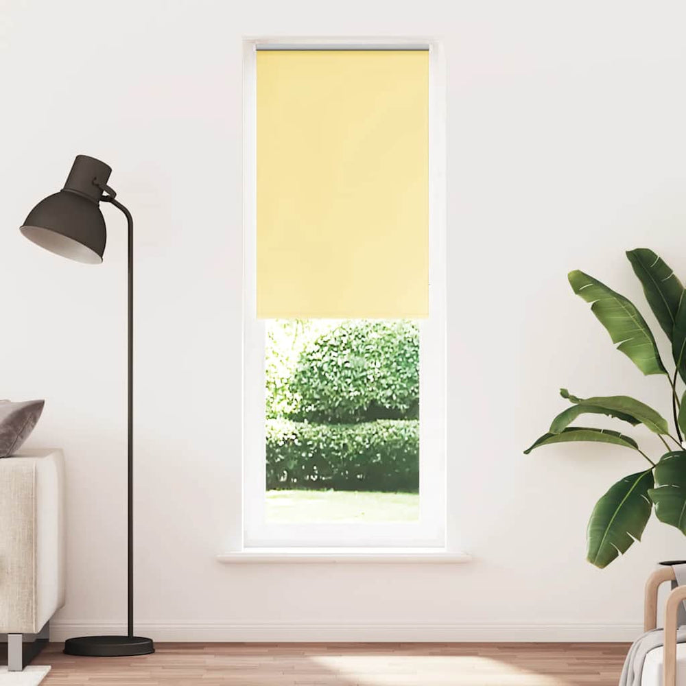 Vidaxl rolgordijn verduisterend 65x210 cm stofbreedte 60,7 cm geel
