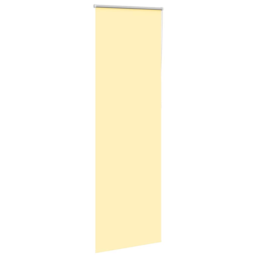Vidaxl rolgordijn verduisterend 65x210 cm stofbreedte 60,7 cm geel