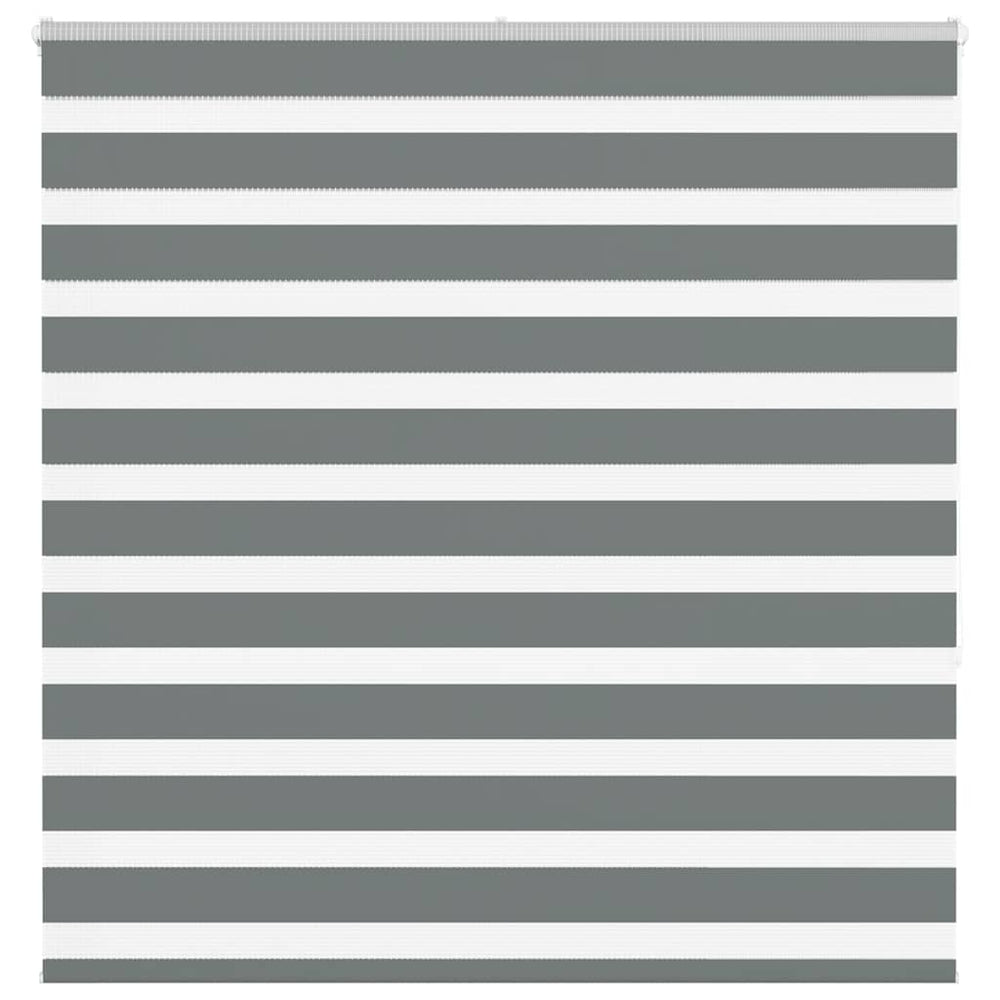 Vidaxl zebra rolgordijn 150x150 cm stofbreedte 145,9 cm donkergrijs
