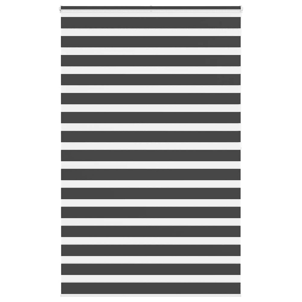 Vidaxl zebra rolgordijn 150x200 cm stofbreedte 145,9 cm zwart