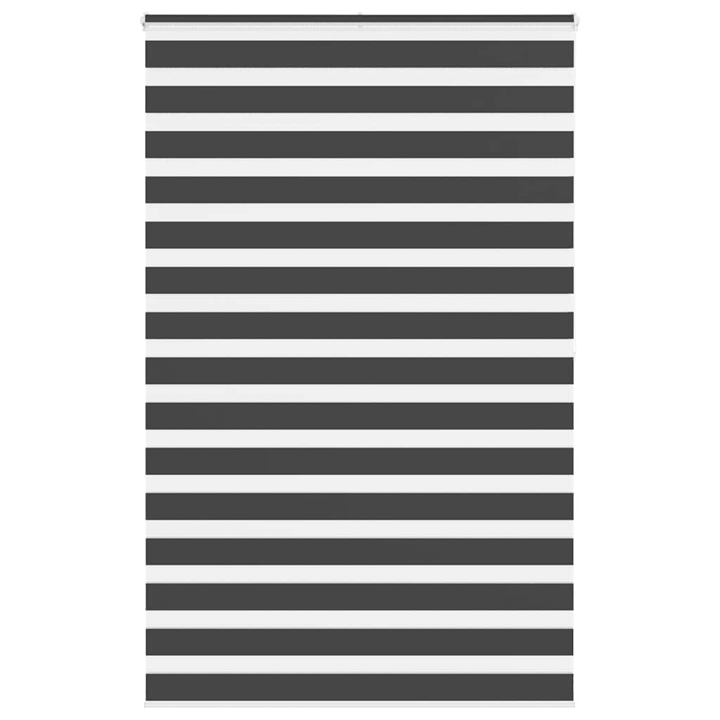Vidaxl zebra rolgordijn 150x200 cm stofbreedte 145,9 cm zwart